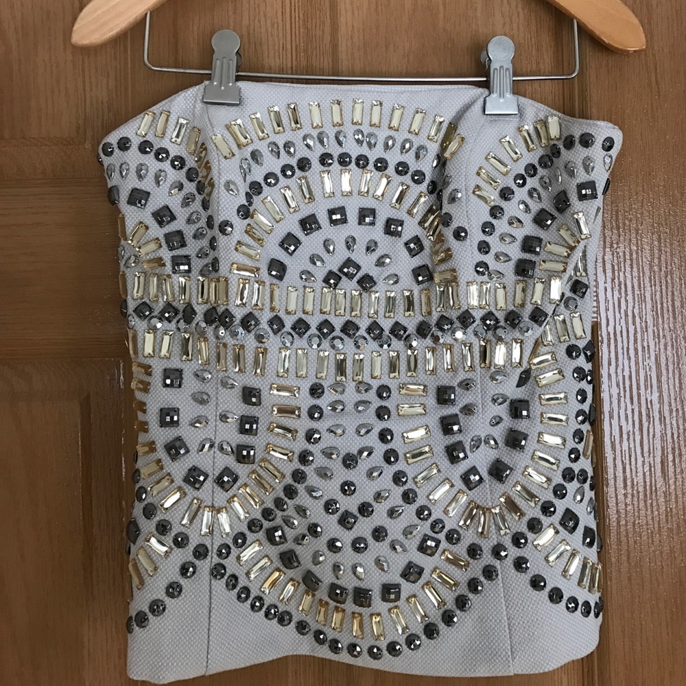 Brand new with tags jeweled corset, size 2